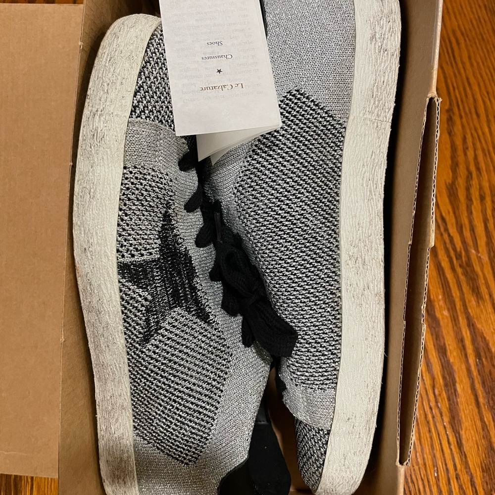 Golden Goose Deluxe Brand Black and Gray Sneakers - Picture 5 of 6